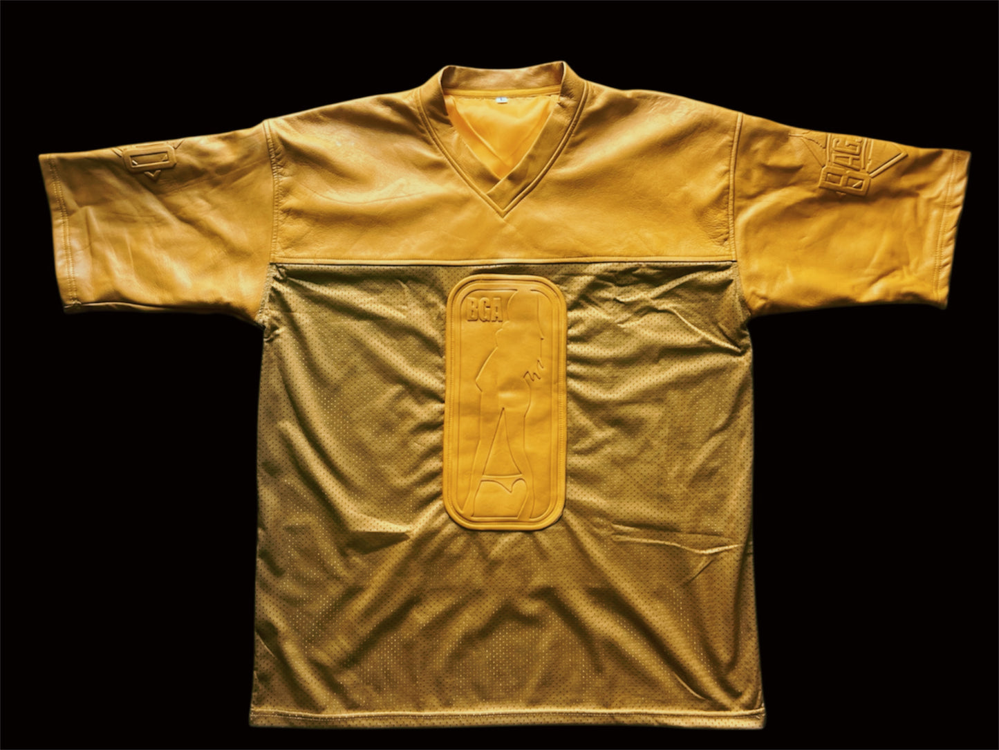 MUSTARD LEATHER BGA JERSEY