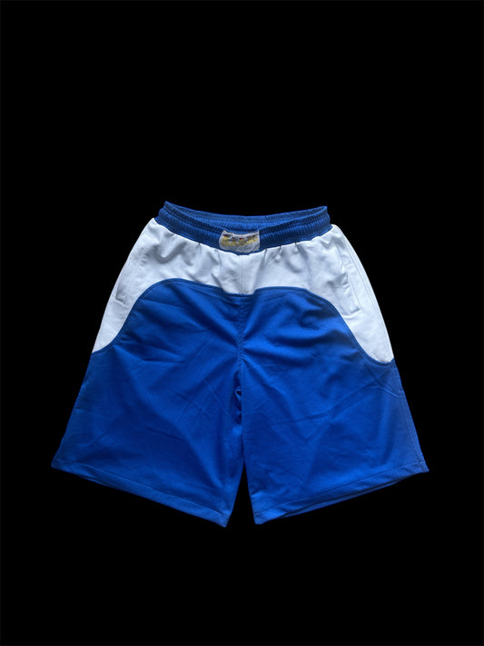 LEATHER MESH PATCH BASKETBALL SHORTS
